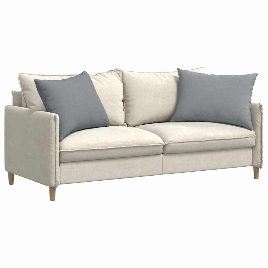 vidaXL Coussins de canapé 2 pc tissu Gris clair 70 x 50 cm - 3