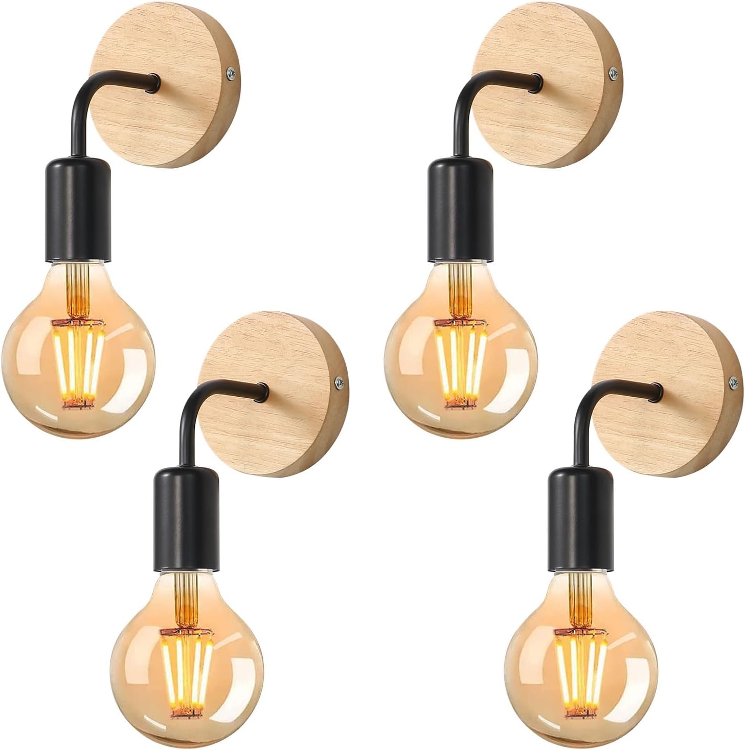 Podgrzewacz Świec Zapachowych Sztuki Lampa Ścienna Drewniana Kinkiety Wewnętrzne Industrialne Oprawa Wewnętrzna Vintage do Sypialni Salonu Korytarza