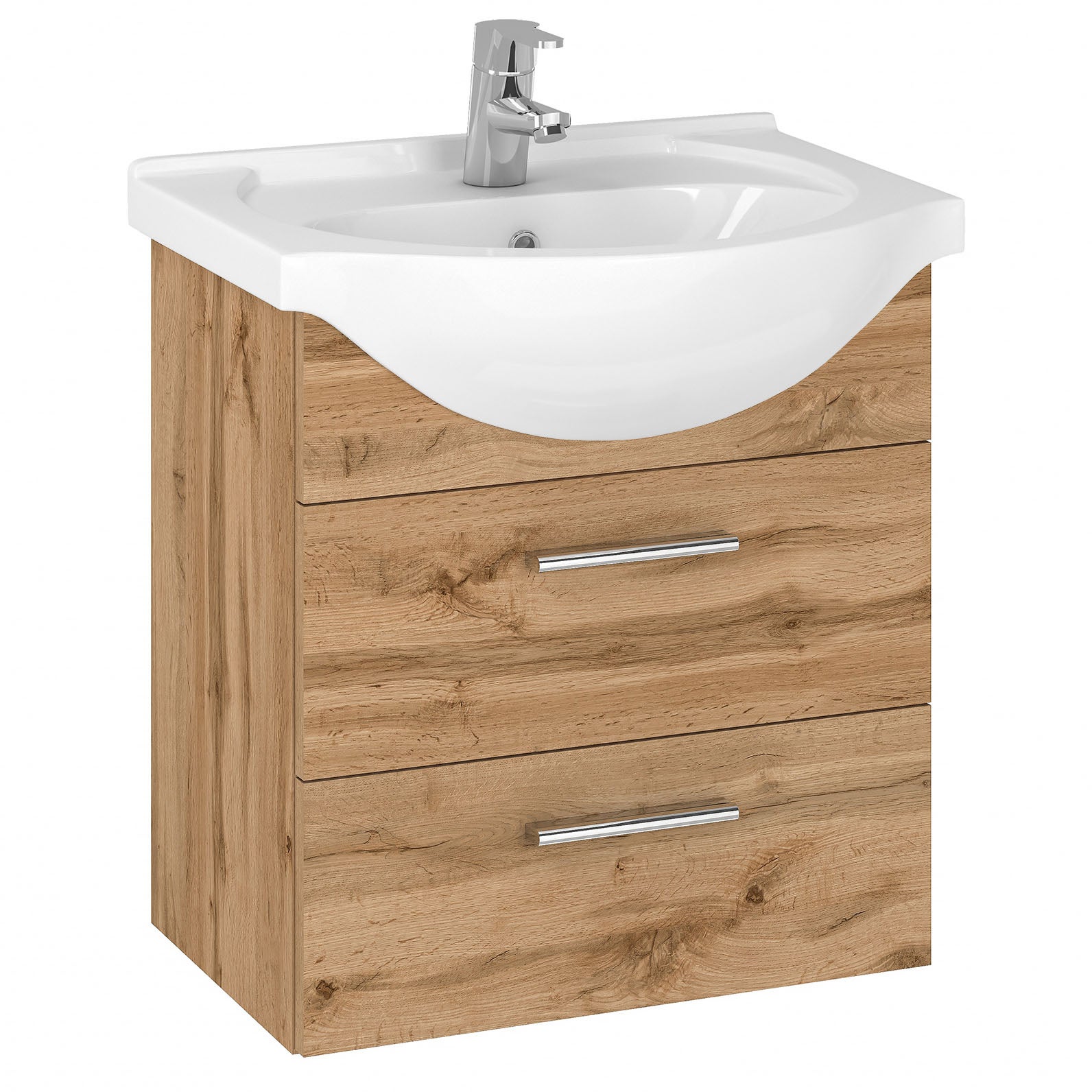 Szafka łazienkowa pod umywalkę z umywalką wisząca wotan 50 cm