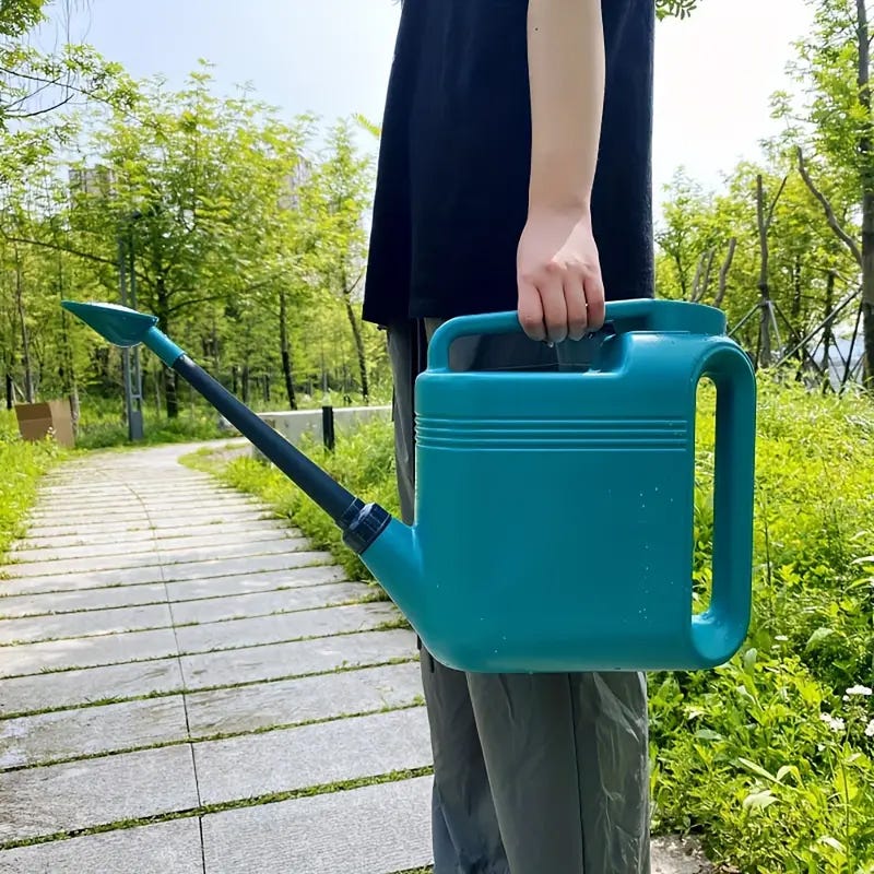 Arrosoir 8L avec Système d'Égouttement-Arrosoir Jardin Plastique, Long Bec pour Arrosage Précise - Idéal pour Potager, Balcon, Plantes en Pot et Serre - 3