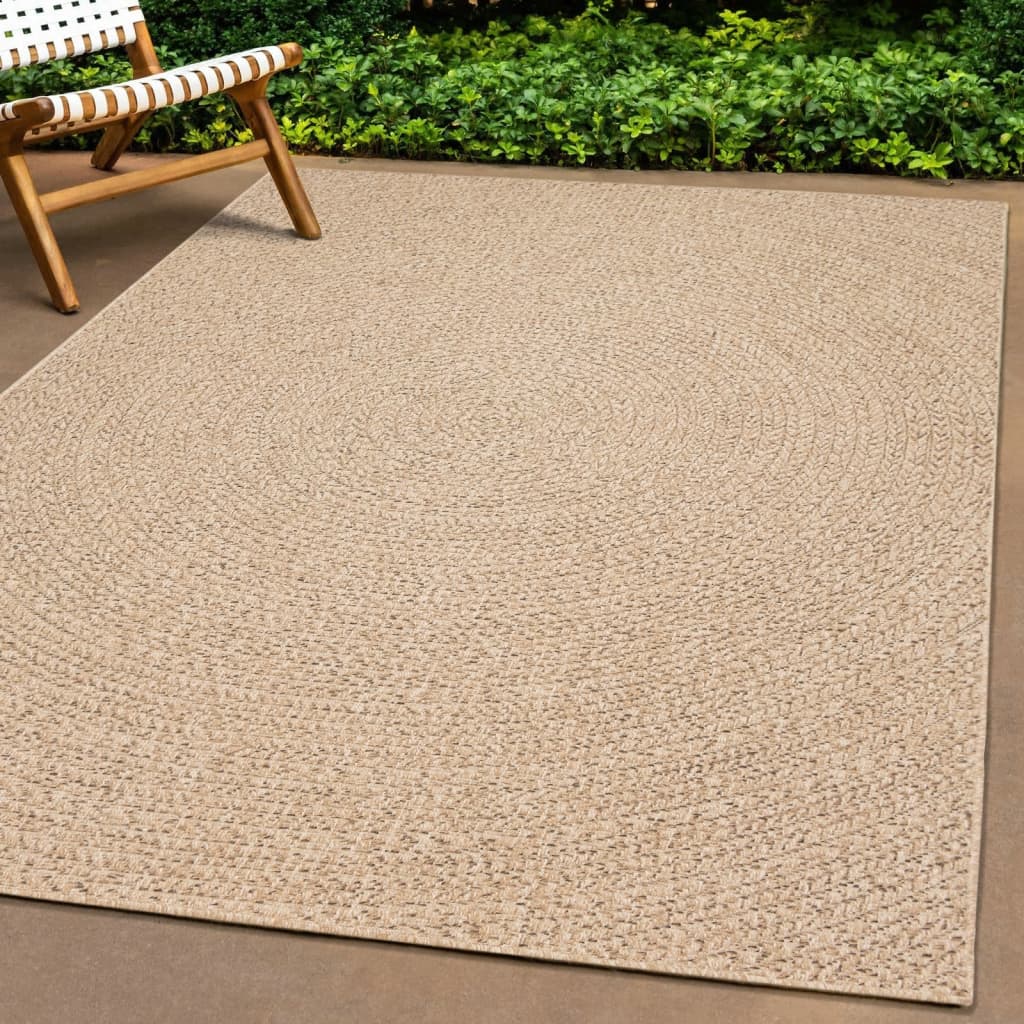 Vidaxl alfombra zizur apariencia de yute interior y exterior 60x110 cm
