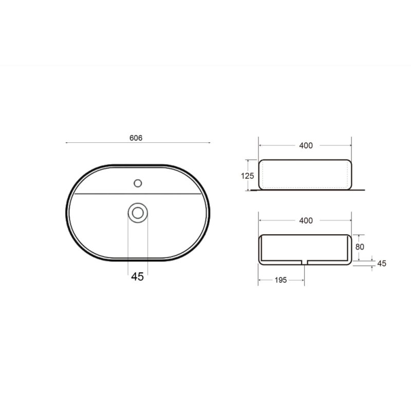 Swiss Aqua Technologies Vasque à poser Infinitio 60 x 40 x 12,5 cm sans trop-plein, blanc (SATINF6040) - 5