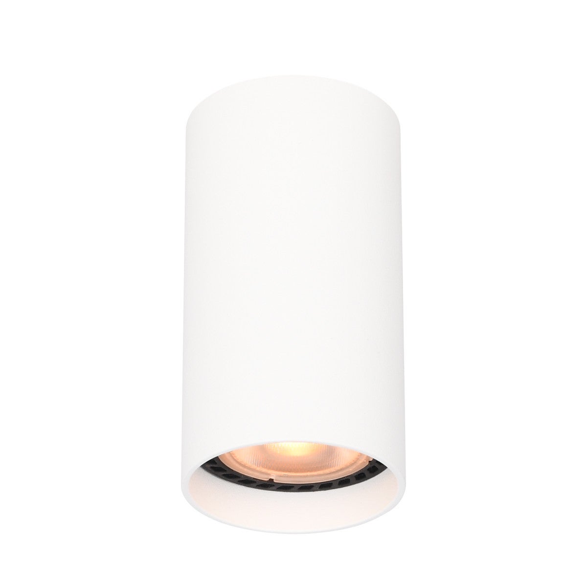 Reflektor sufitowy spot natynkowy Lopus okrągły biały piaskowany 1xGU10x10W nowoczesna wym: 10 x 5,4 x 5,4 cm aluminium Italux