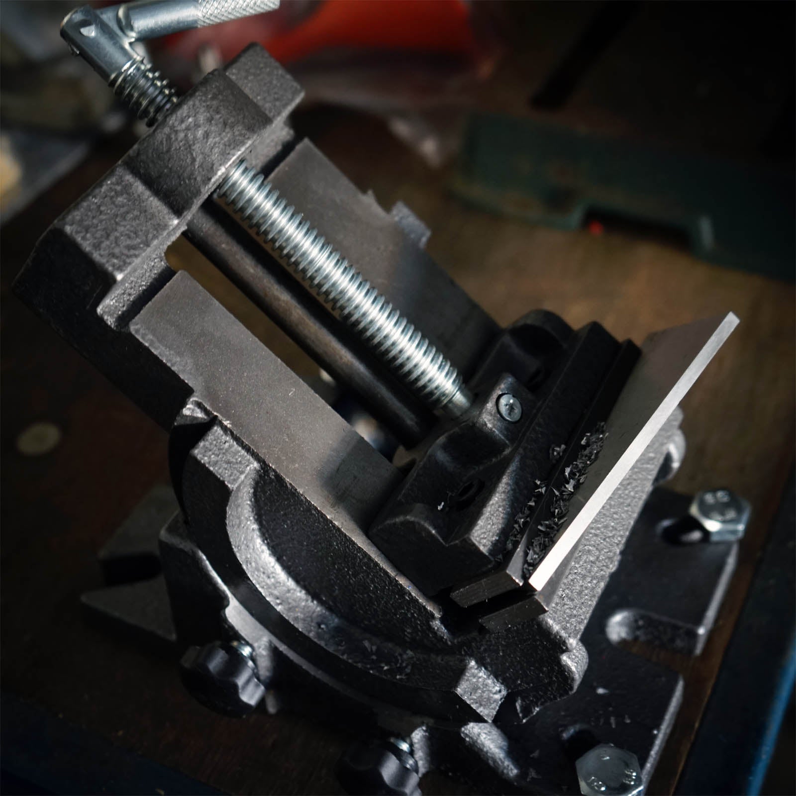 CDZ Morsa Di Precisione Con Base Girevole 360° - Ganasce 100mm, ANGLE-LOCK - 5