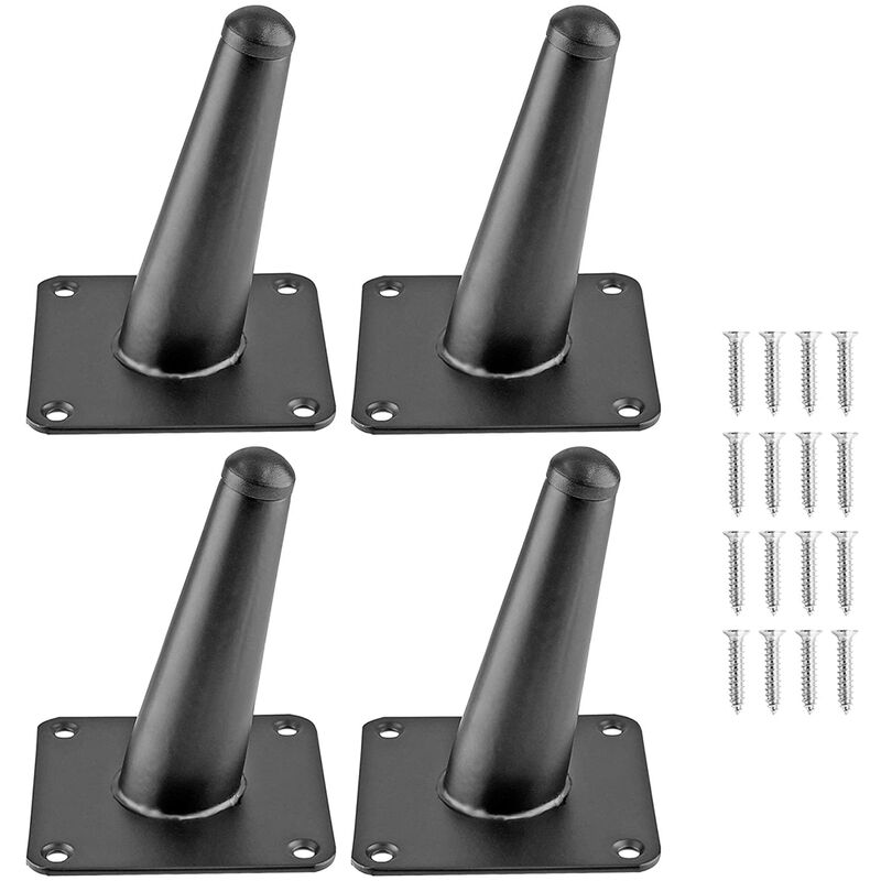 10 Piedini Regolabili Per Mobili M8 - Livellatori In Gomma Antigraffio