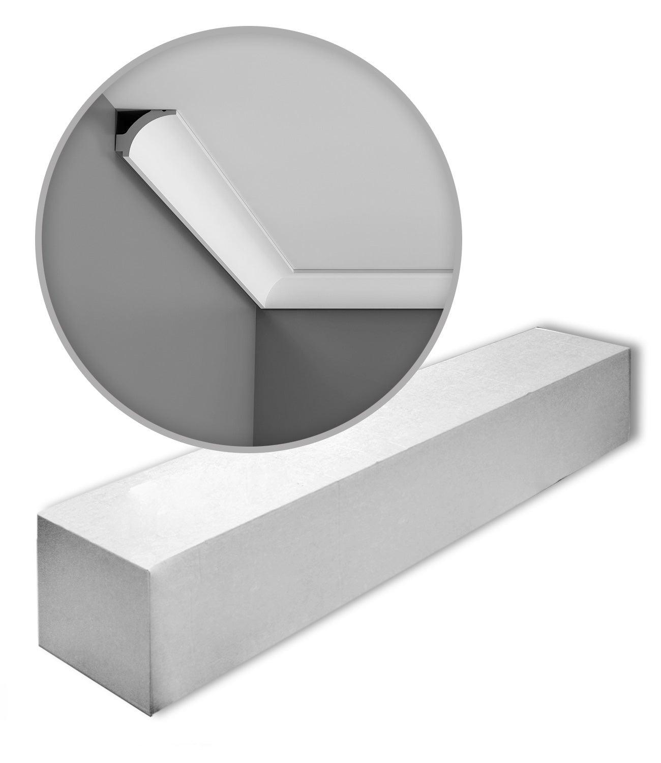 Corniche Moulure Cimaise Orac Decor C260 LUXXUS Décoration de stuc Profil décoratif du mur 2 m. - Bricolage