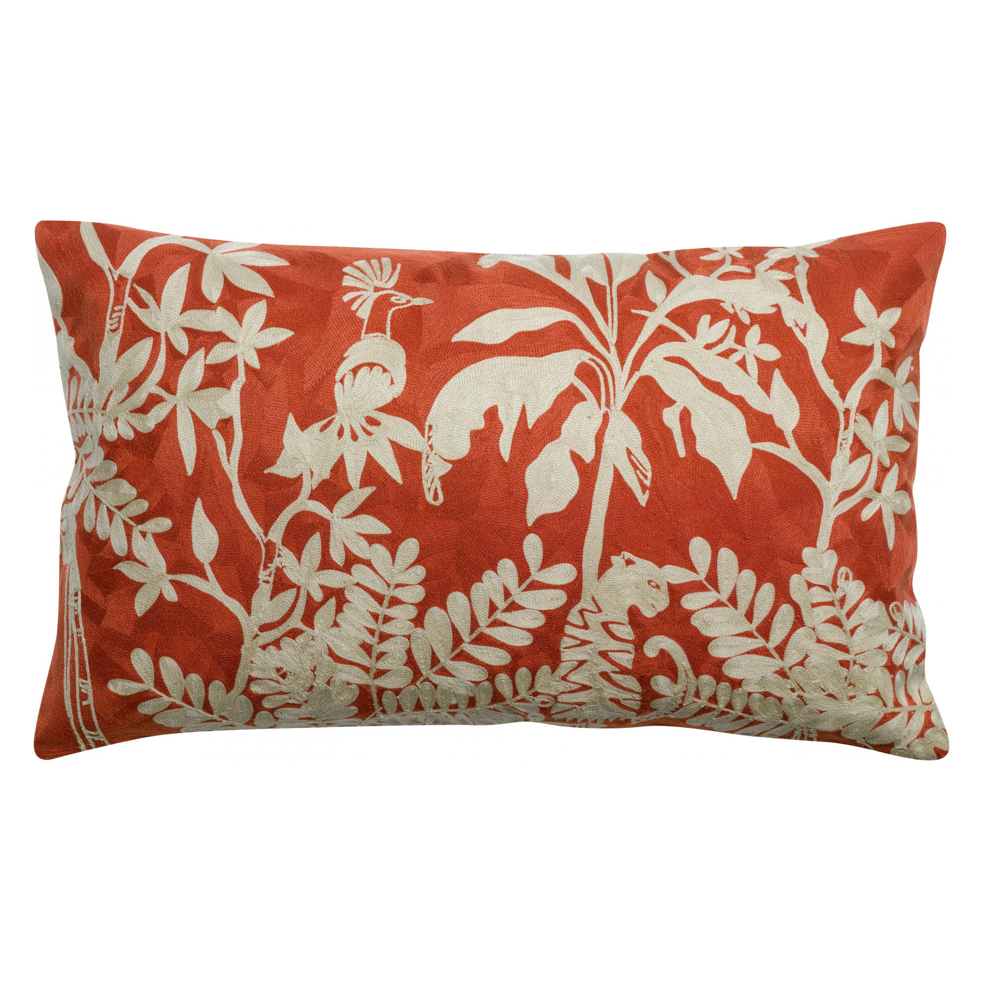 Coussin brodé Raki Carbone 30 x 50