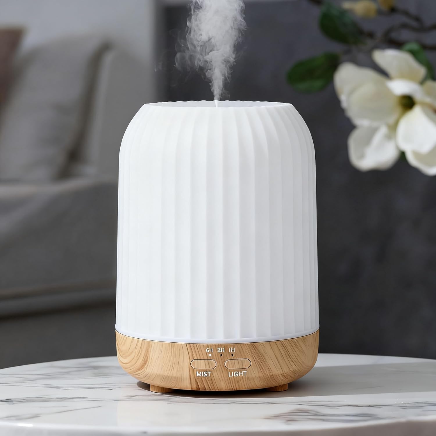 Dyfuzor olejków eterycznych 250 ml, dyfuzor zapachowy do domu z 7 kolorami, automatyczny wyłącznik do sypialni, spa, jogi, masażu