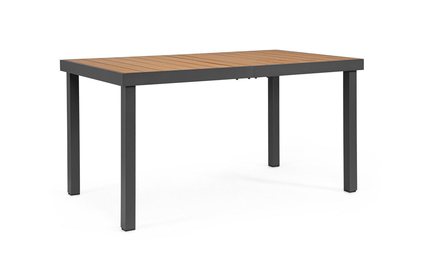 Stół aluminiowy z blatem Polywood, 140x80 Antracyt do wewnątrz i na zewnątrz