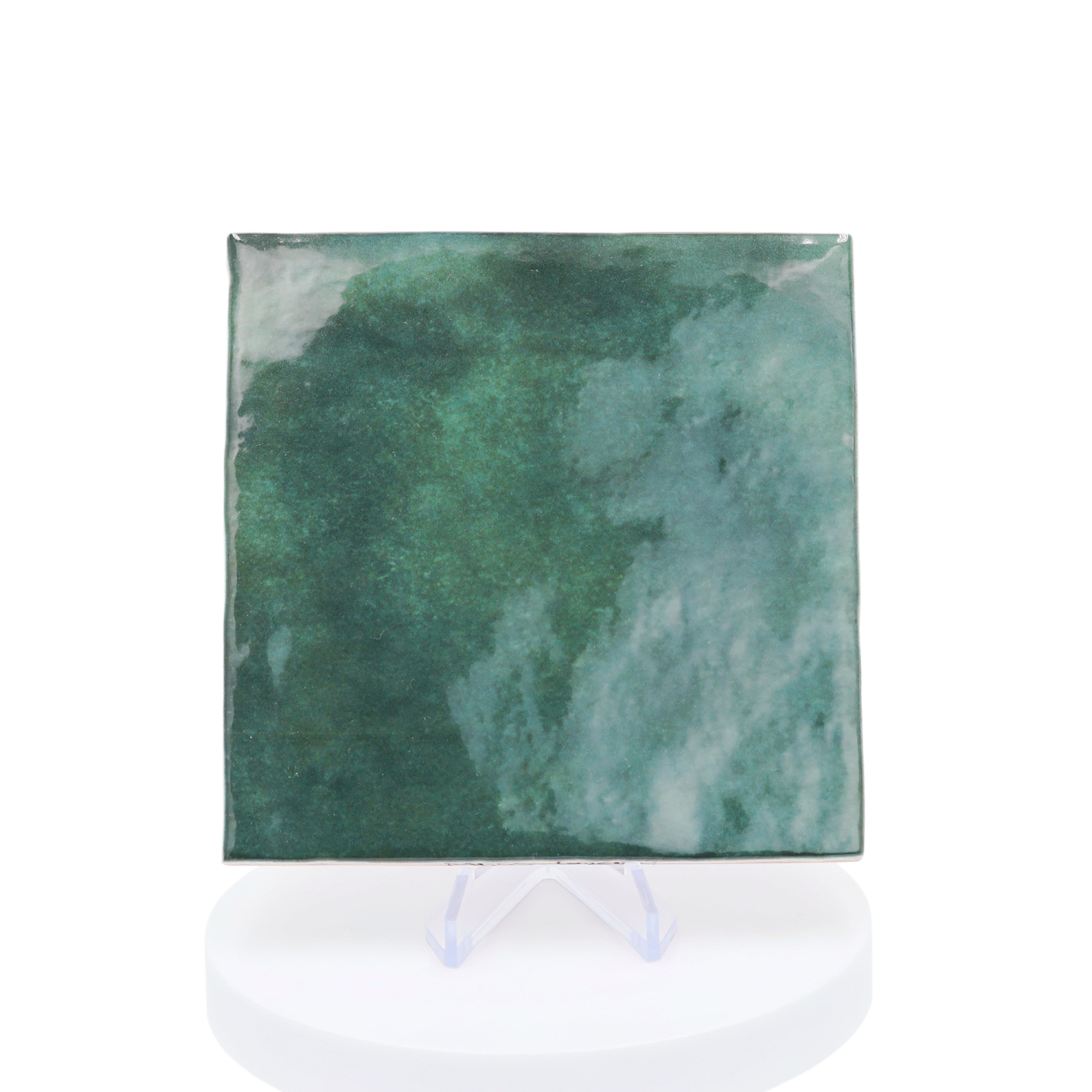 Carrelage mur effet zellige bejmat vert 13,2x13,2 cm ARTISAN MOSS GREEN (vendu par boite de 1m2) - 2