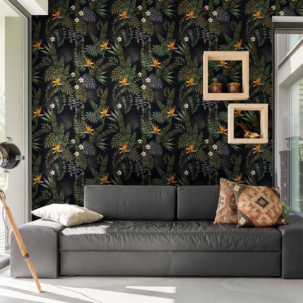 Adesivo carta da parati tropicale Cuiaba - Sticker adesivo - adesivi murali - 40x40cm - 3