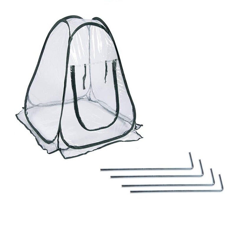 Mini Serre Pop-up 56x56x56 Cm - Tente D'Hivernage Pour Plantes - Protection Gel PVC Transparent - Serre Portable Sans Montage Pour Jardin & Balcon