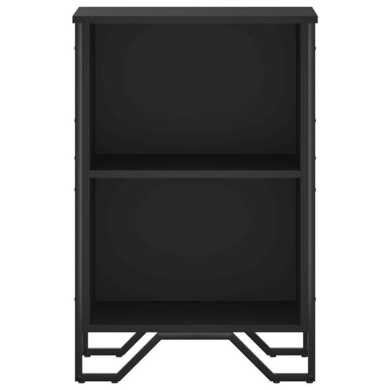Bibliothèque noir 50x31x74,5 cm bois d ingénierie - 4