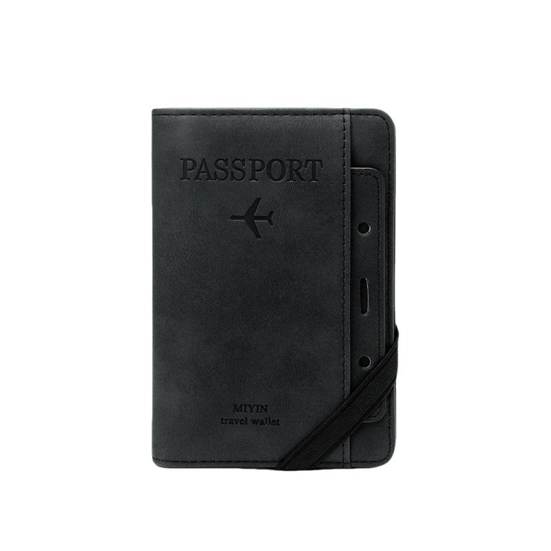 Porte-passeport Familial Avec Protection RFID - Grand Modèle 5 Passeports - Cuir PU - Voyage Organisé