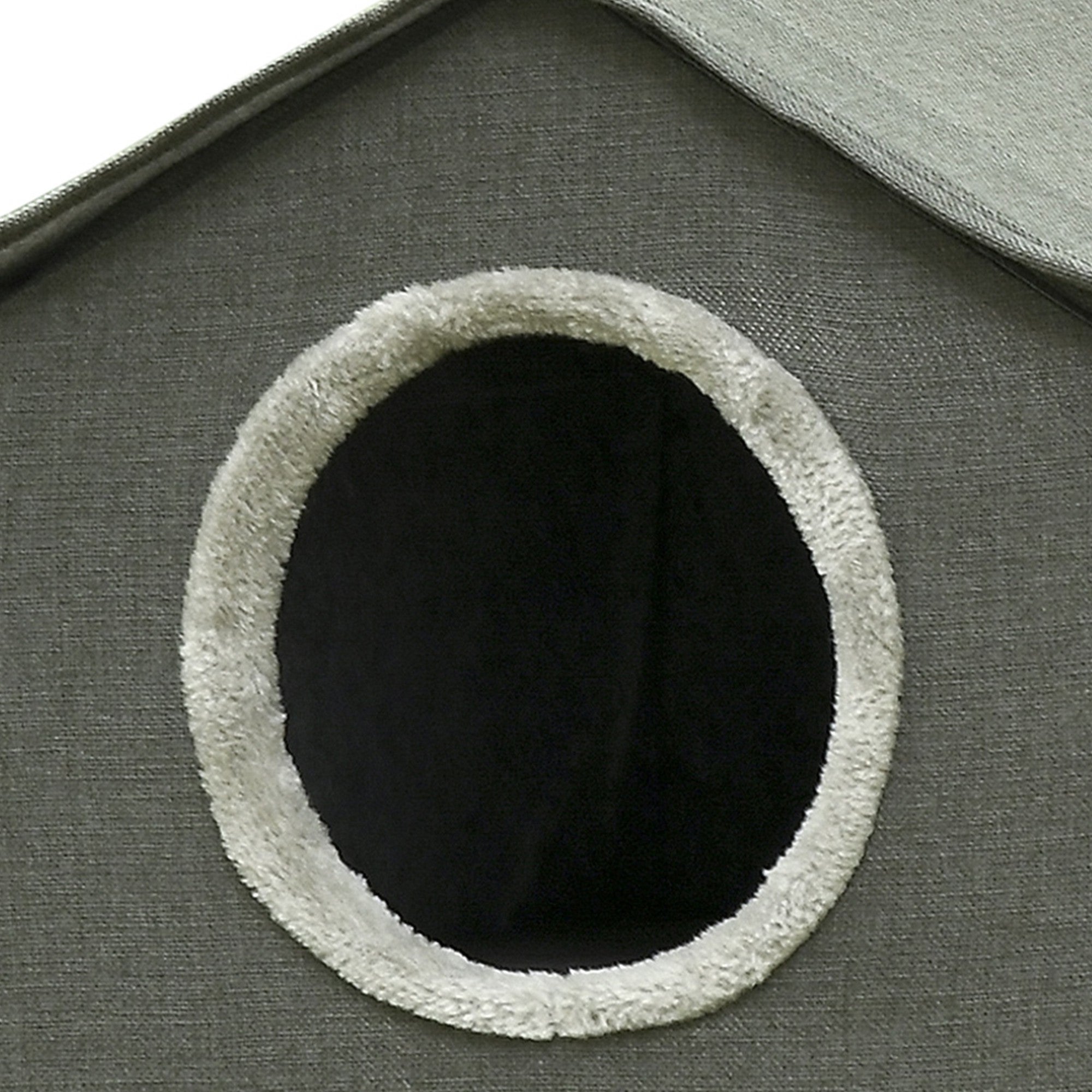 Casa para Gatos PawHut MDF, Poliéster, Pelúcia e PVC Cinzento 42x46x59,5 cm - 4