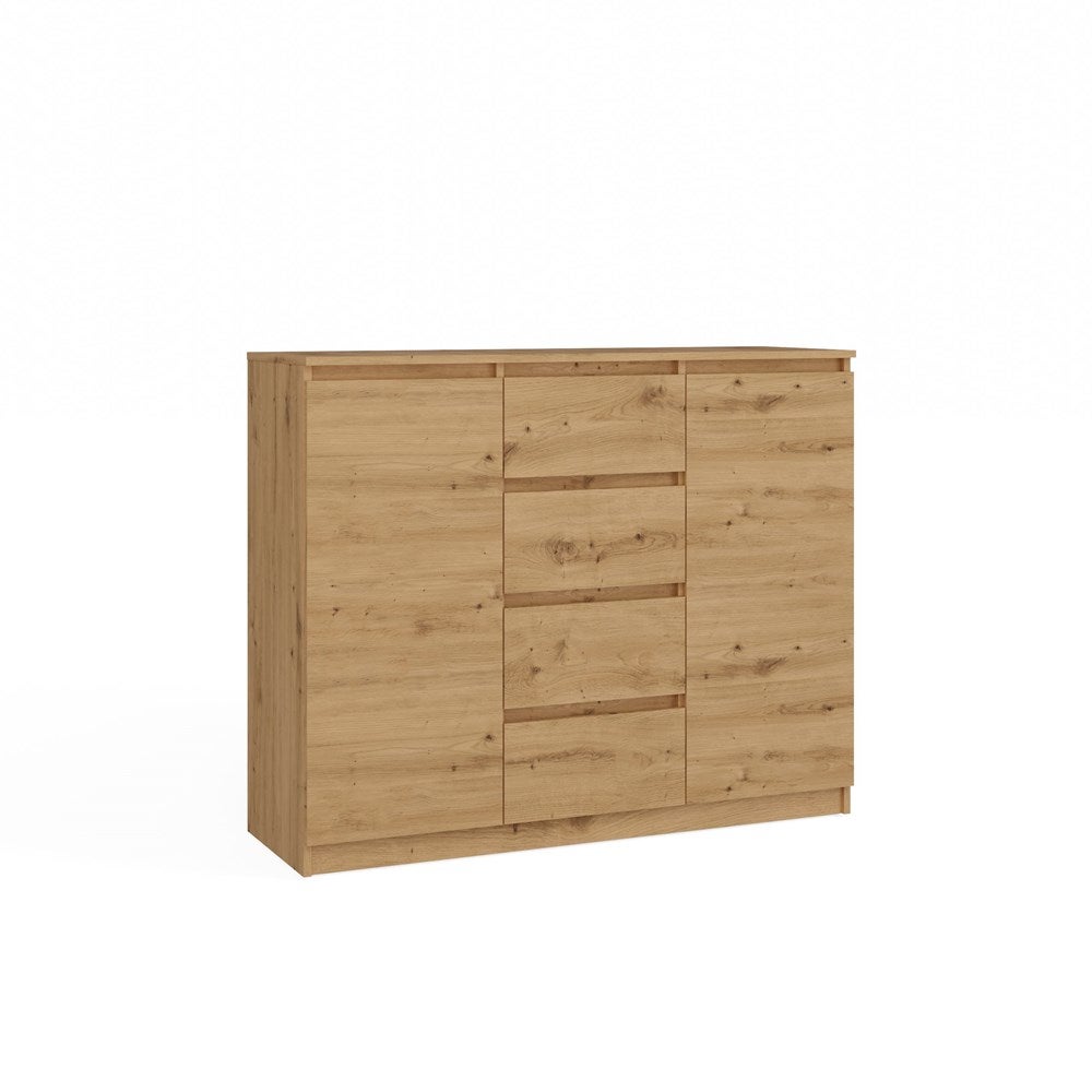 Komoda Topeshop 2D4S 120 - Dąb Artisan Szafka 40x120x97 cm