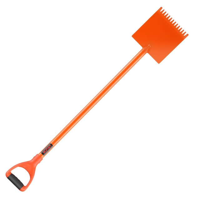 Pelle à bardeaux VEVOR, acier 45#, 1 paquet, poignée en D, légère, arrache bardeaux & clous, usage pro/résidentiel, orange