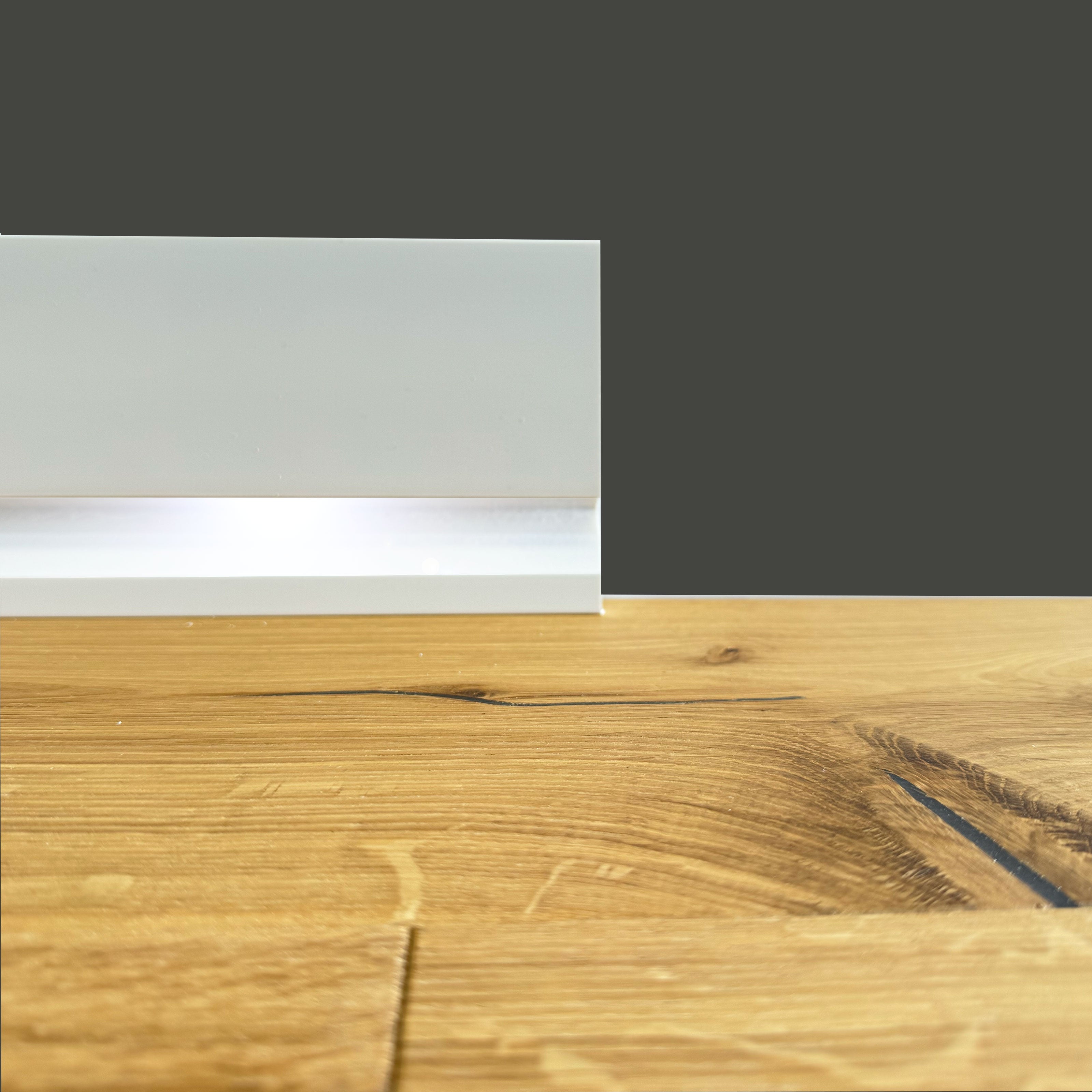 Plinthe encastrée LED CARRÉE en FeelingWood-HD POLYMERS 100x18mm - BLANC (prix au mètre linéaire) - 6