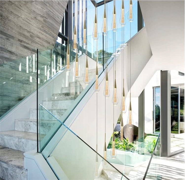 GOECO Plafonnier LED en cristal au design nordique moderne, éclairage d'intérieur, luminaire décoratif d'intérieur, idéal pour une chambre à coucher - 8