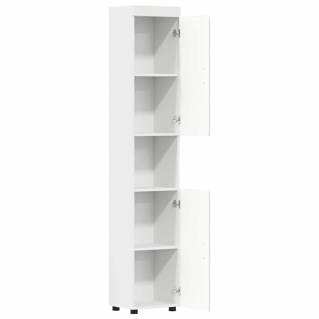 vidaXL Gabinete de Baño Blanco 37 x 31.5 x 203 cm Madera contrachapada - 5