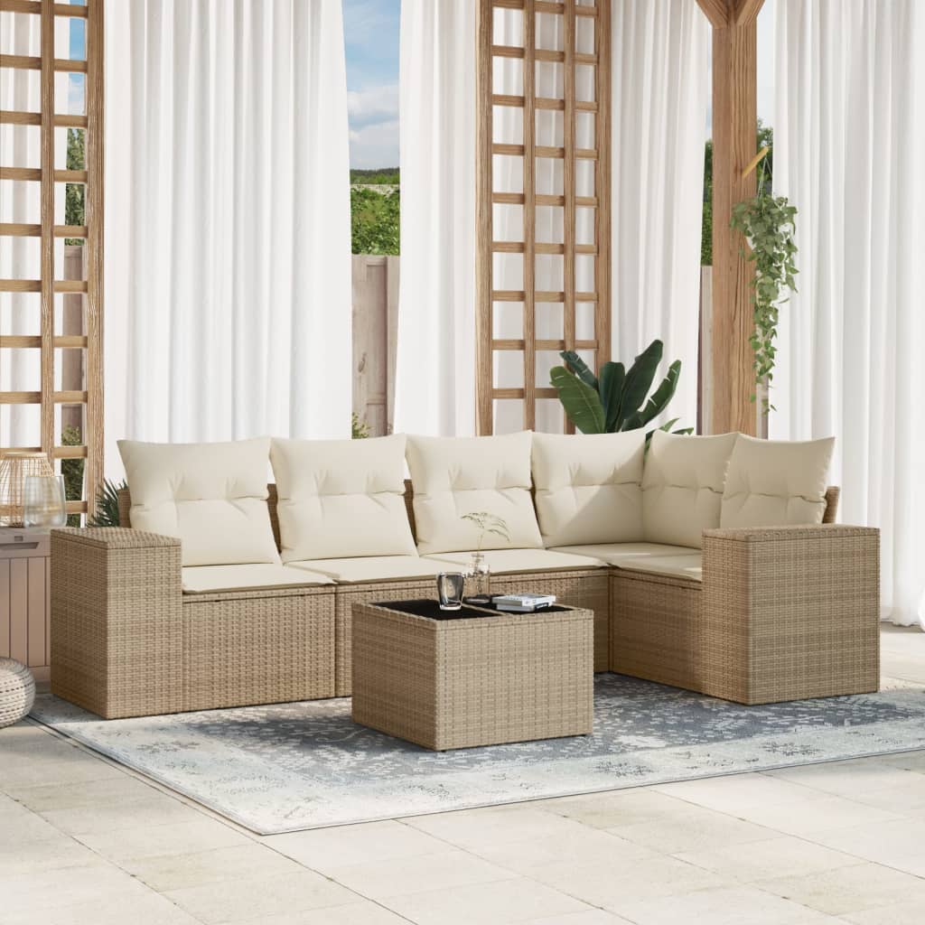 Juego De Sofá De Jardín 5 Piezas Ratán Sintético Gris - Con Cojines, Almacenamiento Y Bolsa Impermeable, Ideal Para Terraza Y Exterior