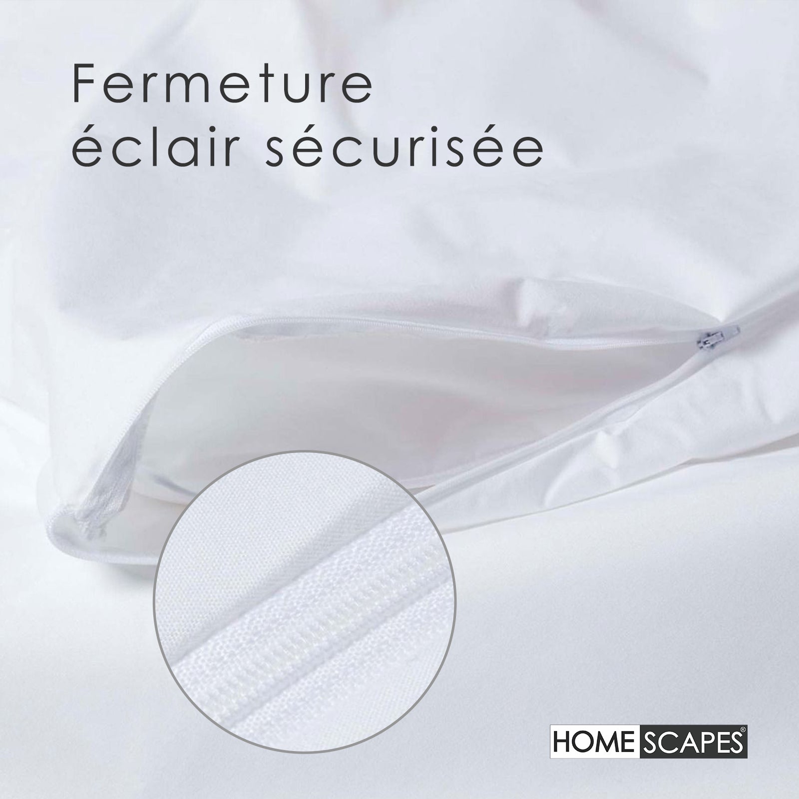 Homescapes Protège couette imperméable, 200 x 200 cm - 5