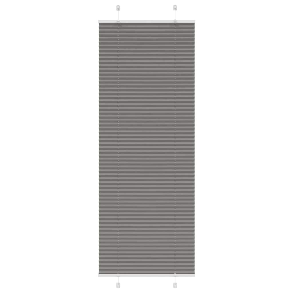 Roleta plisowana antracytowa 75x200 cm Szerokość tkaniny 74,4cm vidaXL