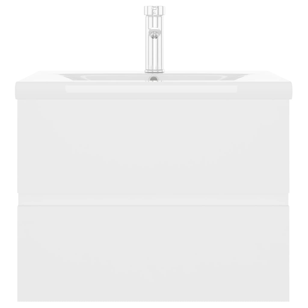 Mobile lavabo con lavabo integrato 60 x 38,5 x 45 cm in truciolare bianco 02_0006419 - 2