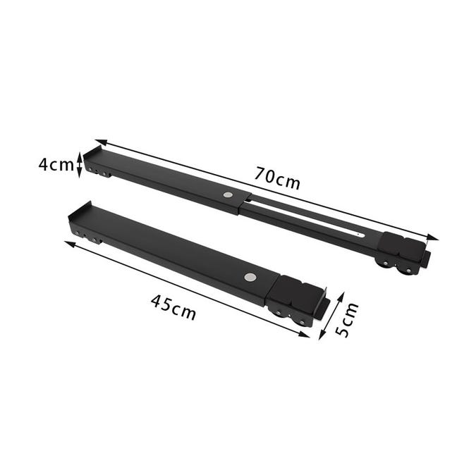 2 rulli estensibili per mobili per apparecchi mobili, resistenti e regolabili, supporto mobile in metallo, per frigorifero, lavatrice, asciugatrice, base lavabi, colore grigio 2 rulli estensibili per mobili per apparecchi mobili, resistenti e regolabili, supporto mobile in metallo, per frigorifero, lavatrice, asciugatrice, base lavabi, colore grigio