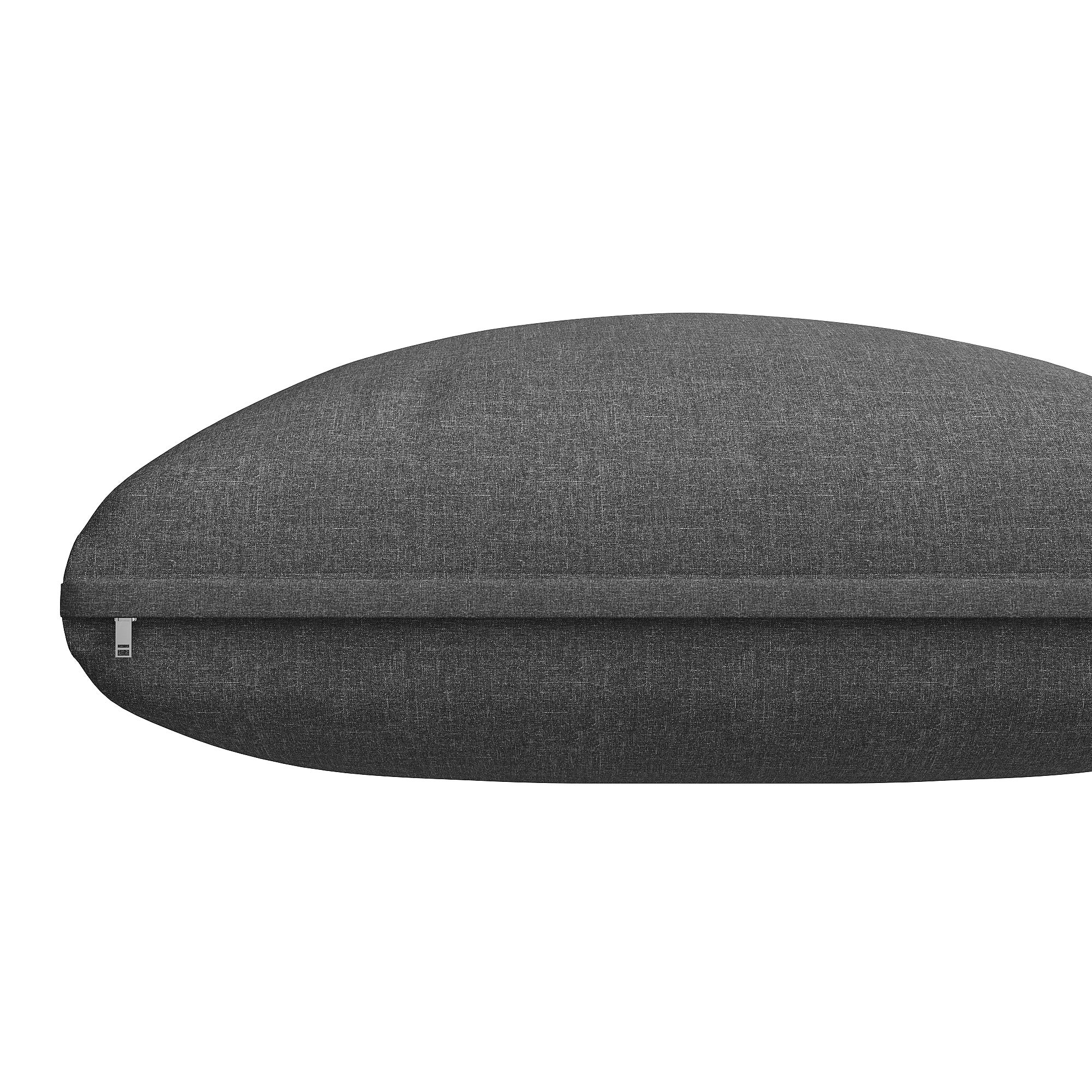 Sofa ogrodowa w kształcie litery L, do 8 osób, rama żelazna z powłoką, odporna na warunki atmosferyczne, szara - 9