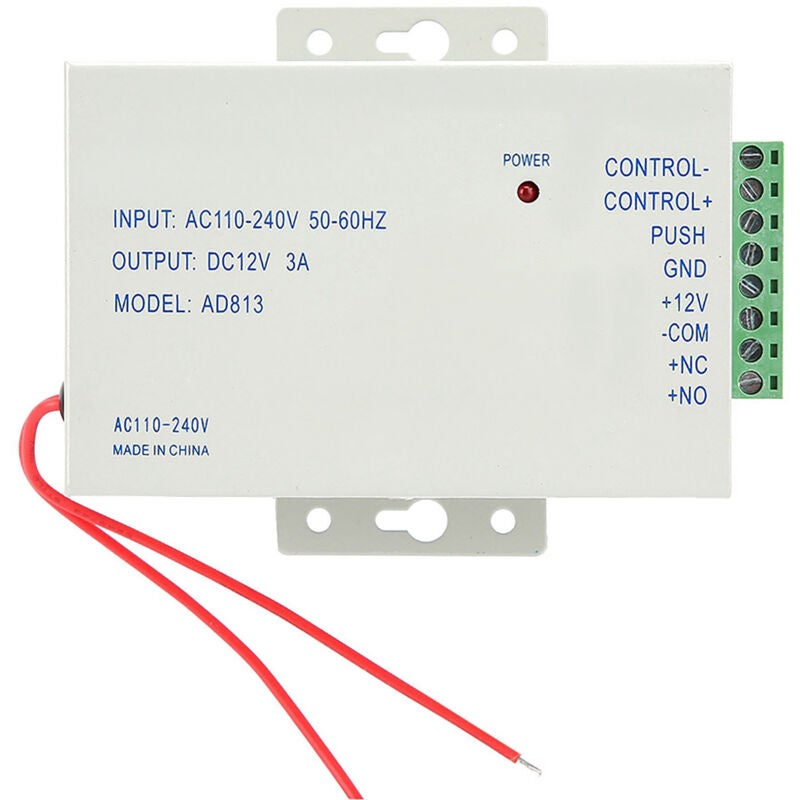 Système de contrle d'accès aux portes, verrouillage magnétique 180KG, bouton de télécommande, sonnette, alimentation électrique, 10 porte-clés - 5