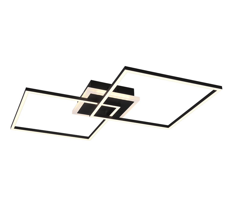 Lampa sufitowa LED ARRIBO 29W Ciepła biel 3250lm metal czarno-biała wym:8x61x61cm IP20 RL