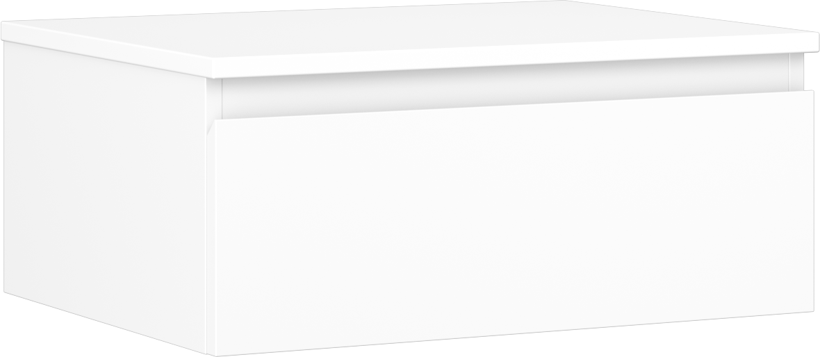 Mexen Orio szafka łazienkowa podumywalkowa 60 cm z blatem, 1 szuflada, biała mat - 91A10-06023-1-BFC01
