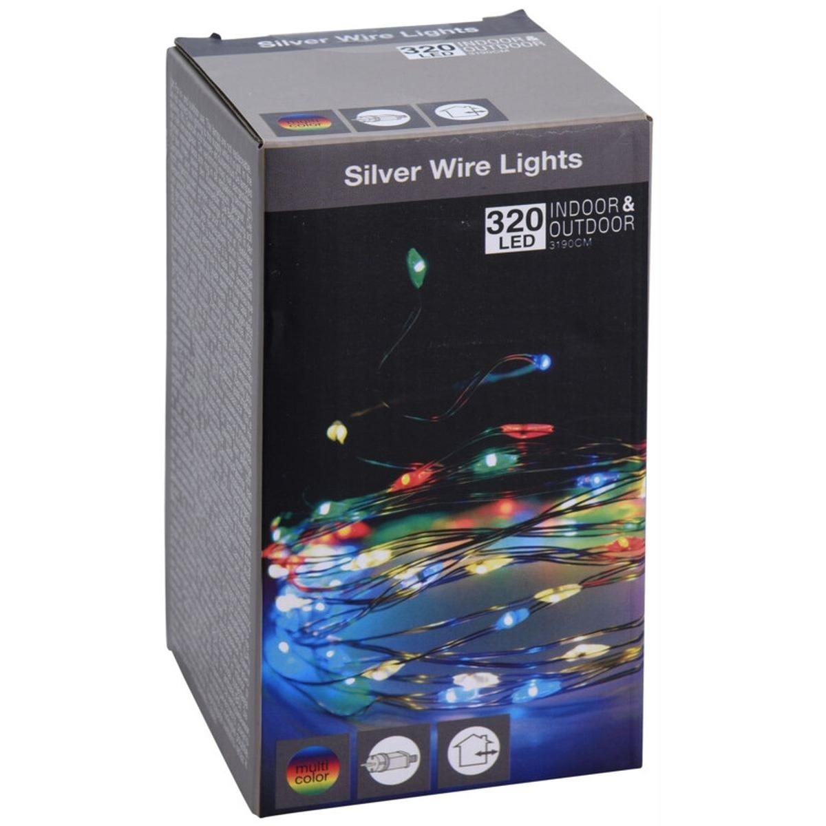 Lampki druciki girlanda 320 Led Multikolor