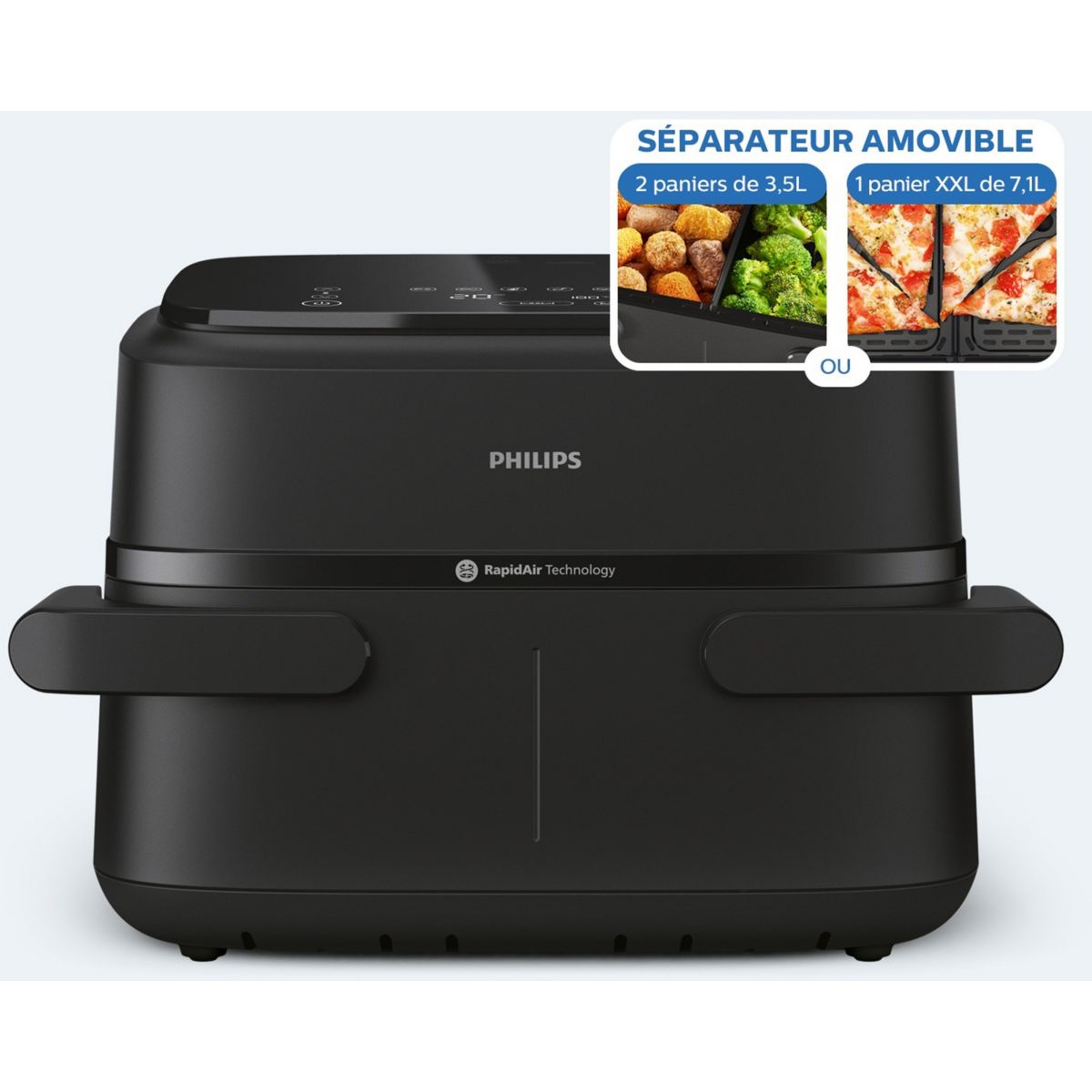 Philips Freidora De Aire Caliente Serie 1000 7L 2450W - Imagen 2