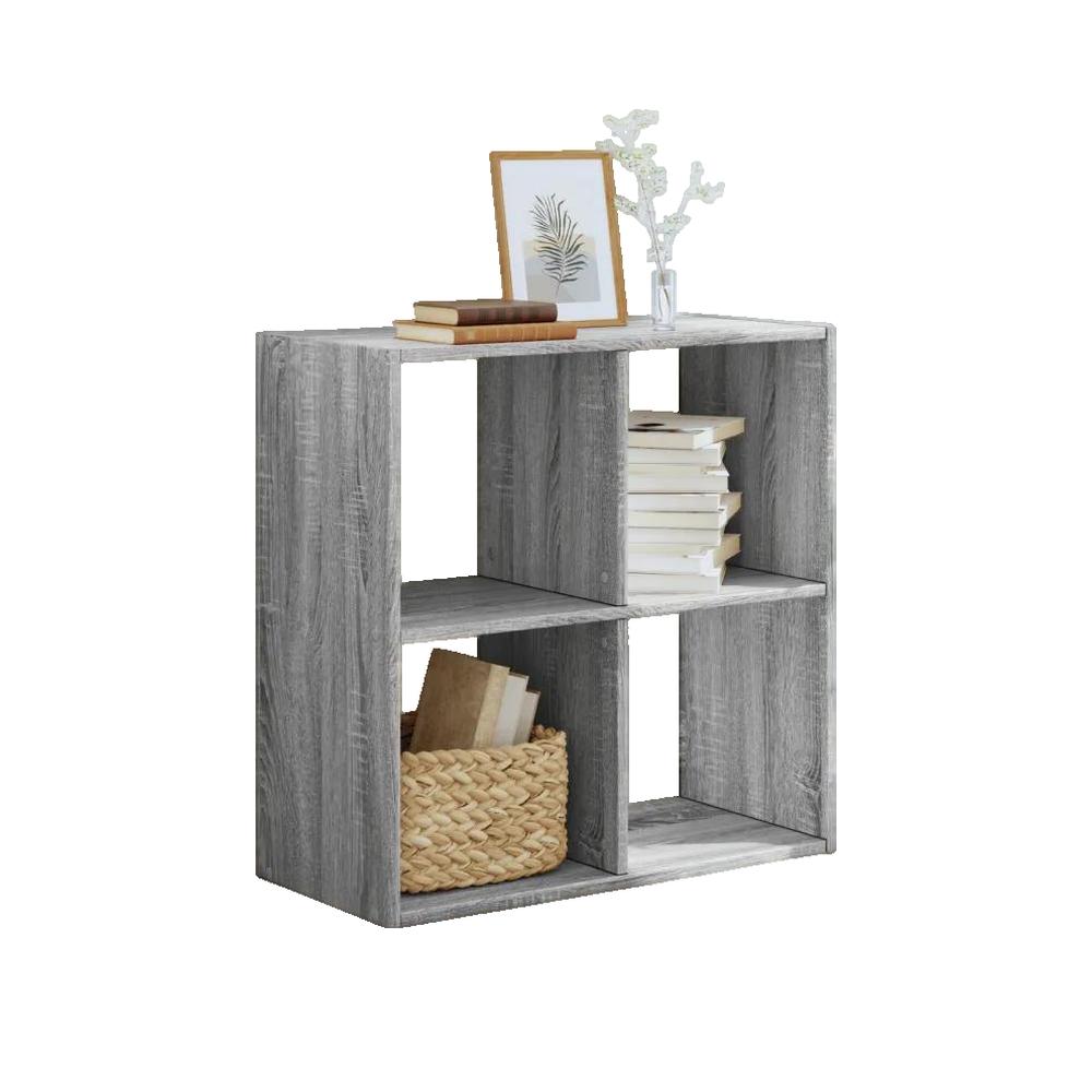 Bibliothèque sonoma gris 68,5x32x68,5 cm bois d'ingénierie vidaXL - 3