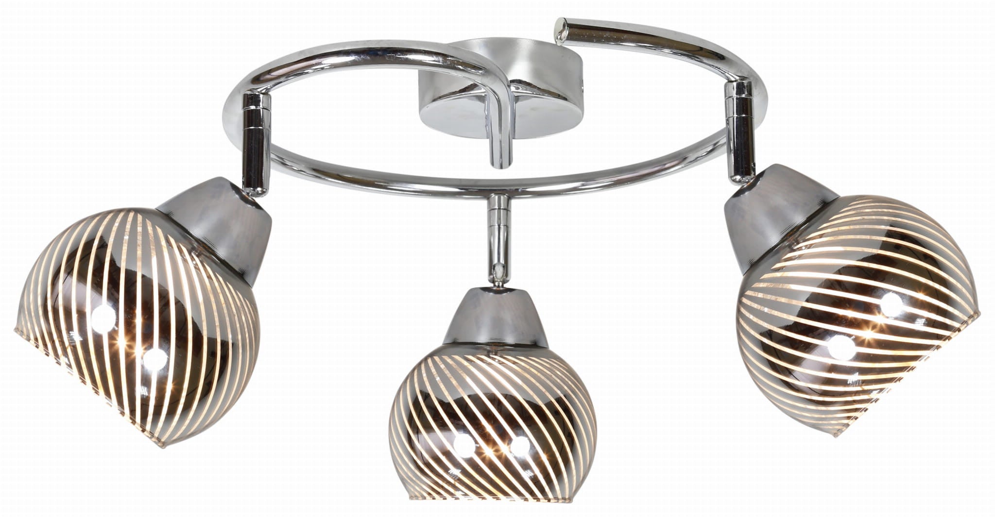 Lampa sufitowa wisząca Fort chromowana 3xE14x10W wym: 19 x 38 x 38 cm metal Candellux