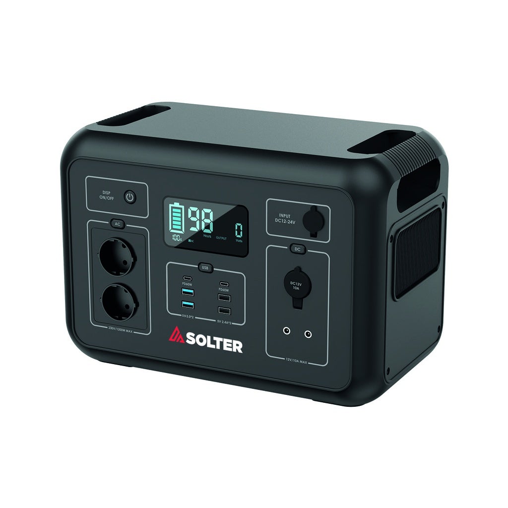 Solter - ASTRO 1200, Generador Solar de 1200W con batería de 1132Wh ...