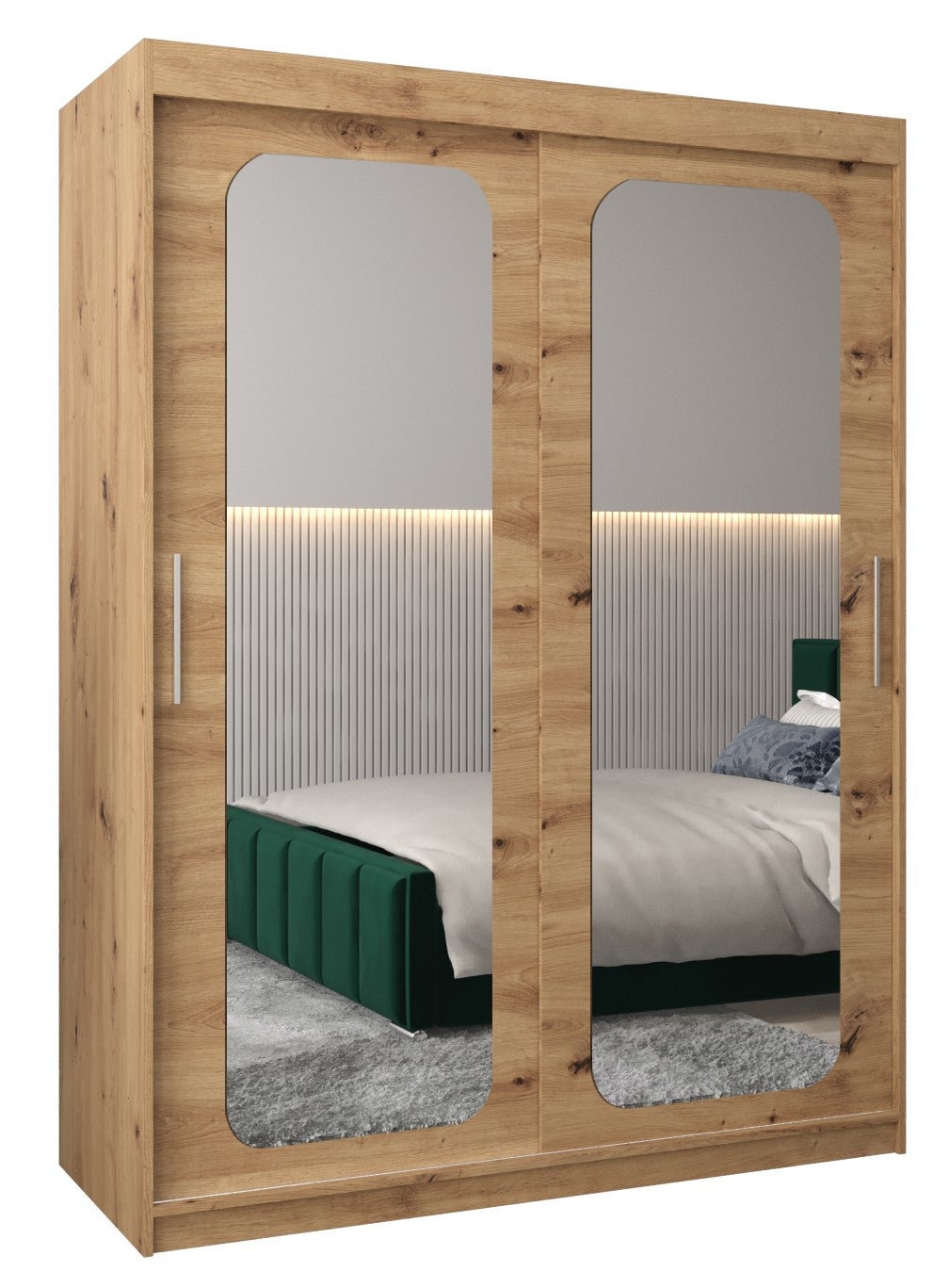 Szafa przesuwna garderoba PROMO T3 150 x 62 x 200 cm Artisan - Abiks Meble