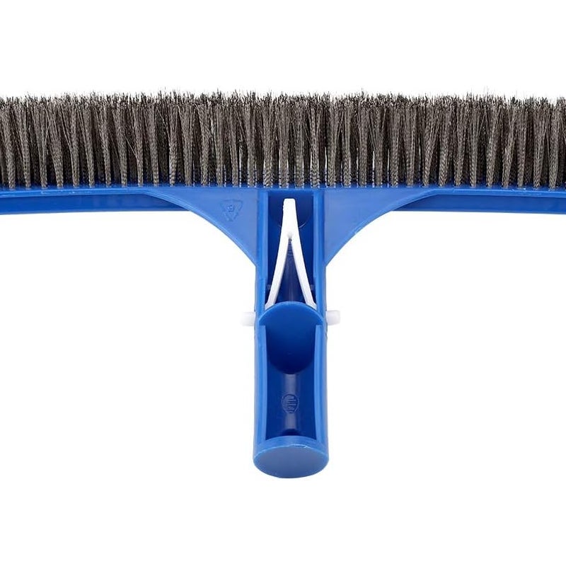 Niebieska - 1 szczotka do czyszczenia ścian basenu 25,2 x 4,5 cm Plastikowa głowica szczotki czyszczącej Akcesorium basenowe Narzędzie do czyszczenia