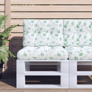 Cuscini Per Euro Pallet Da Esterno - Set 120x60 + 120x50 Cm, Blu, Con Federe In Poliestere Lavabili - 3