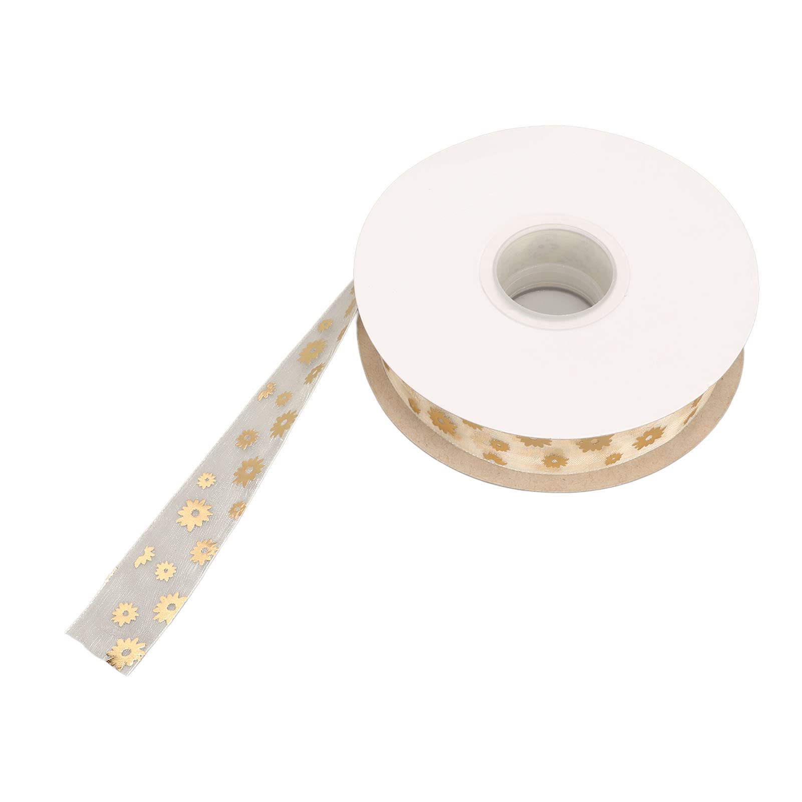 Cinta Envolver Regalos Cintas De Organza Con Cable Transparente Con Borde Dorado, Cinta De Gasa Para Envolver Caja De Regalo, Ramo De Novia De Boda, Decoración De Navidad, 10M - AliExprs Cinta