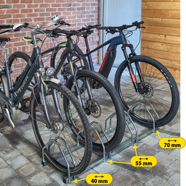 Mottez A025PMON Porte-Vélos Sur Hayon Pour 3 Vélos - Gris, Installation Facile Et Sécurisée