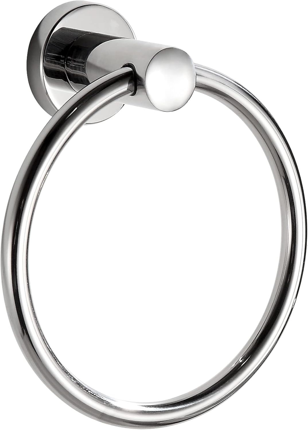 KITSEDIT Portasciugamani Ad Anello Autoadesivo - Acciaio Inox 304, Nichel Spazzolato - Installazione Senza Fori