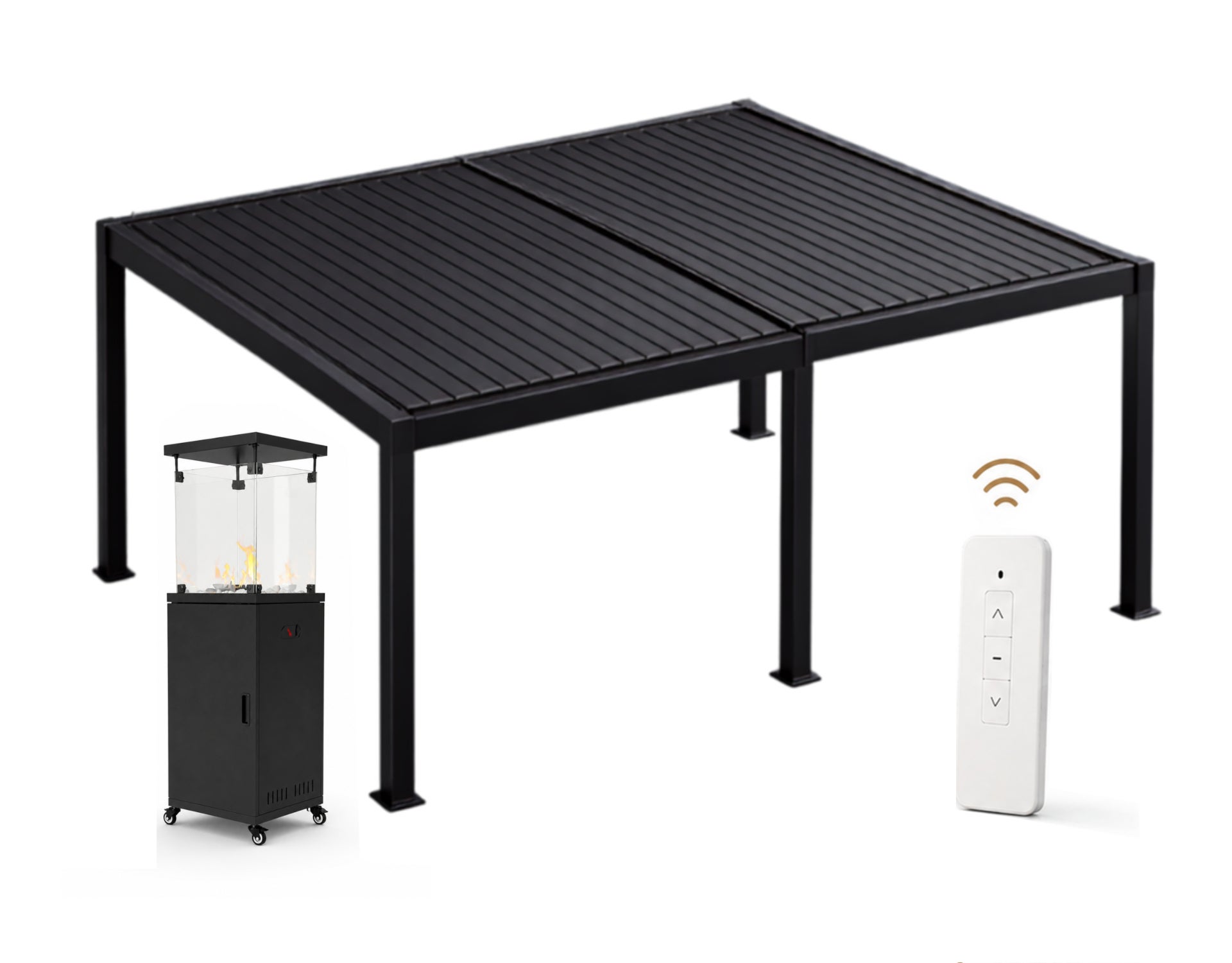 Pergola ogrodowa automatyczna z ogrzewaczem Nordflam Sunloft Optima Smart 3x6 1 kpl.