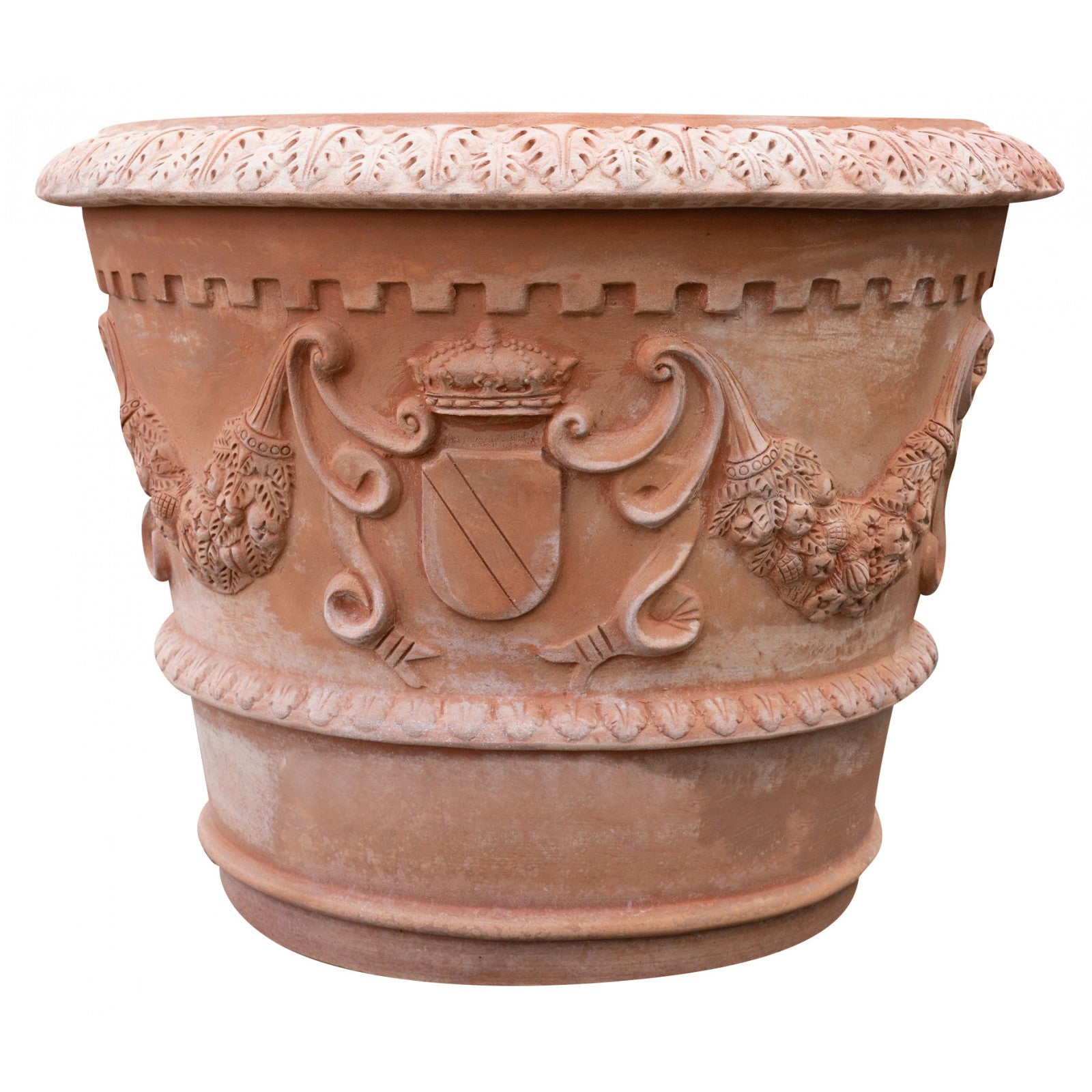 Biscottini  Maceta De Terracota, Tiesto Para Exterior, Jardinera Para Jardín, Balcones Y Terrazas, 96X74 Cm, Hecho En Italia , Leroy Merlin