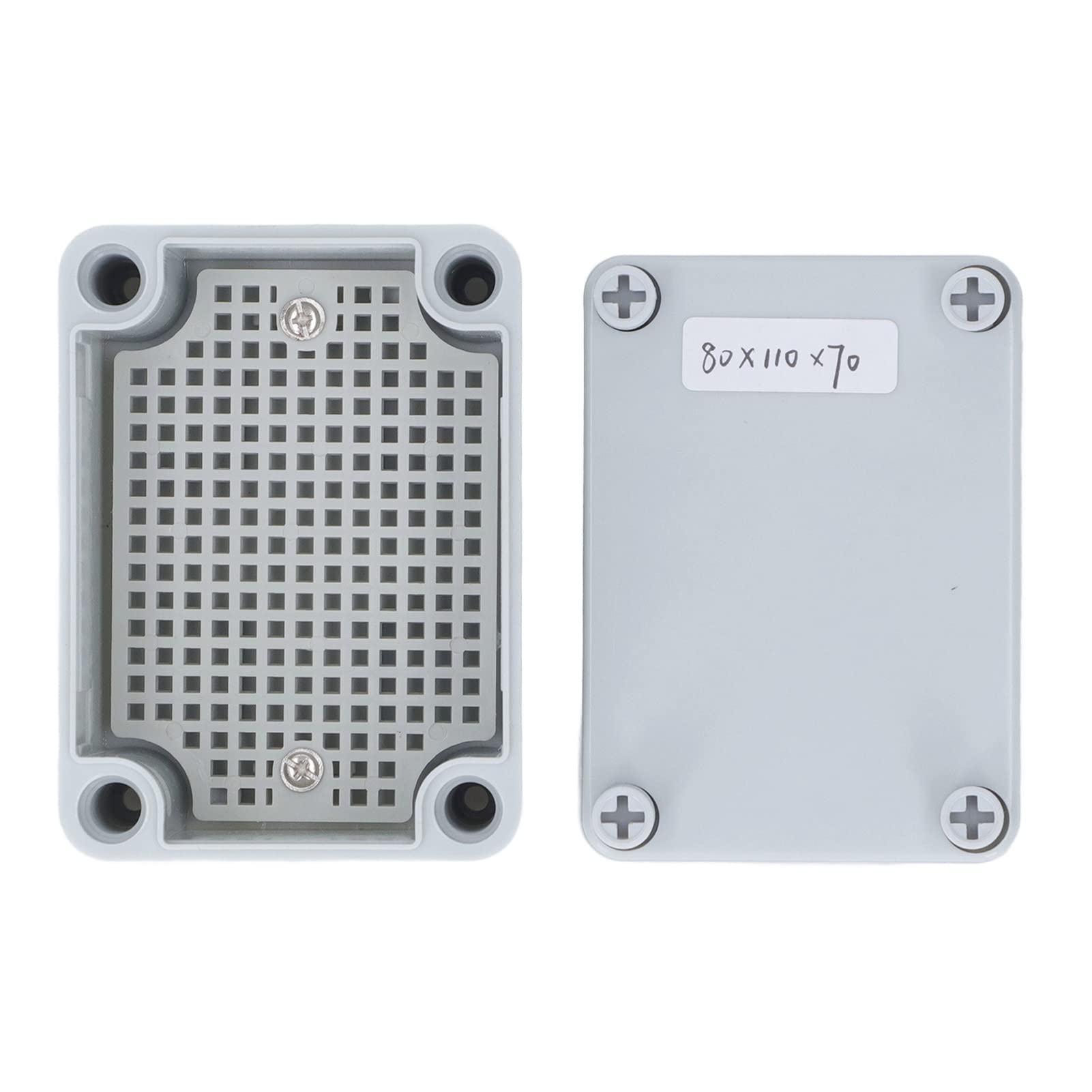 Boîte De Jonction étanche, Boîte électrique à Couvercle Rabattable Transparent, Boîtier électrique Extérieur En Plastique ABS IP67 Avec Plaque De Montage, Supports Et Vis