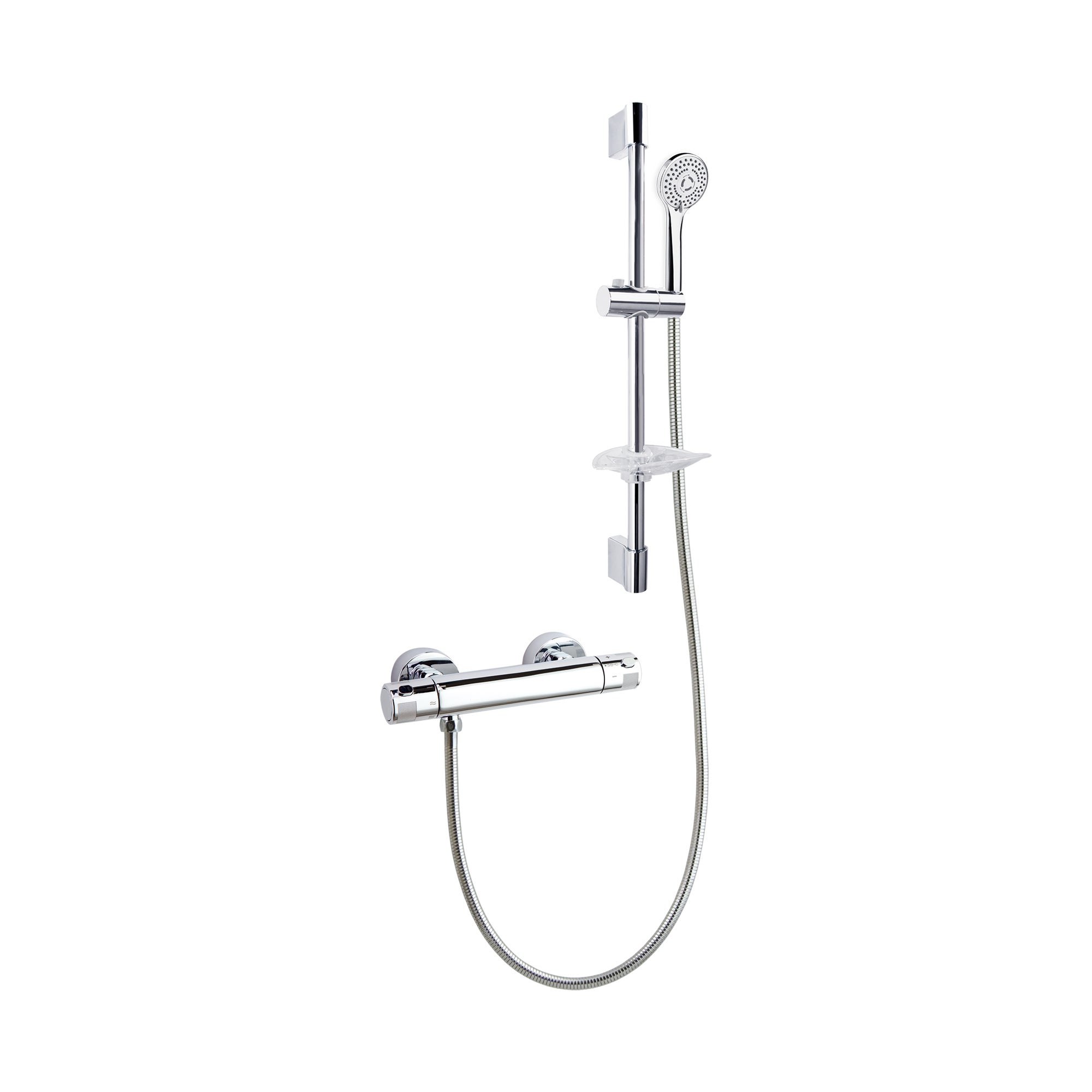 Ramon Soler Conjunto Grifo Ducha Termostático Cromado con Sistema