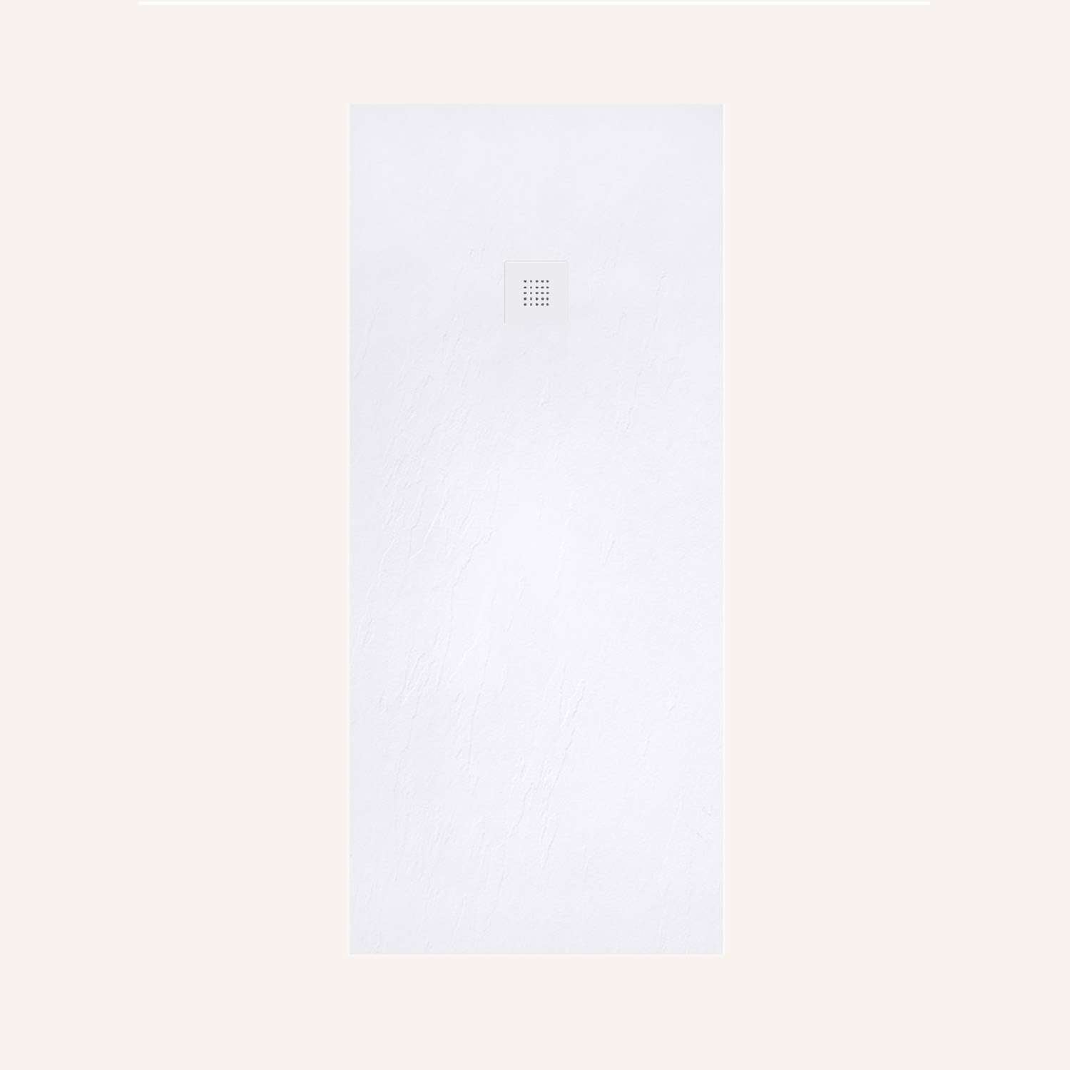 Receveur de douche Poalgi extraplat blanc Blanco L.90 x l.100 cm finition ardoise - série Hos's - 2