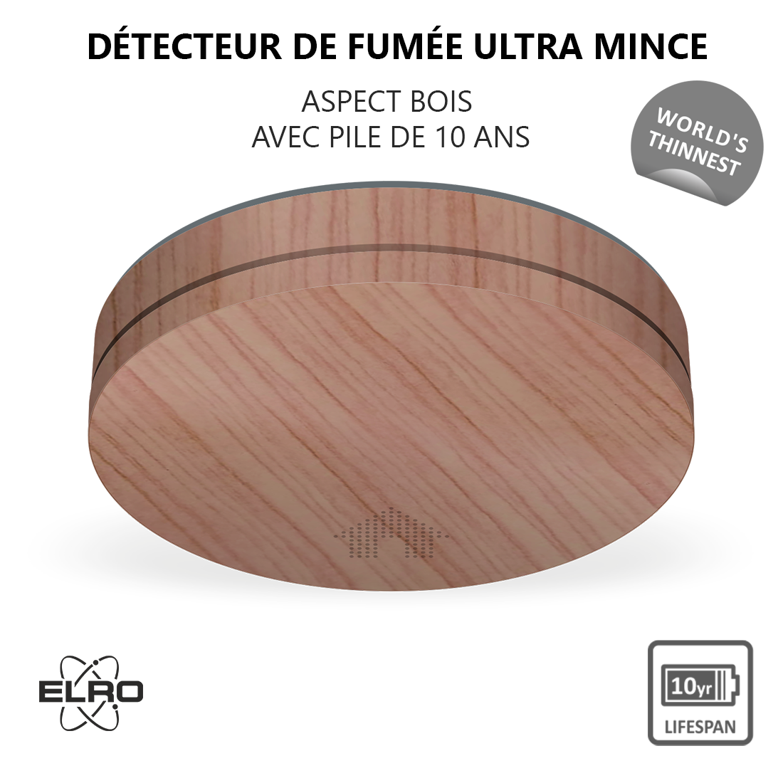 Elro Ultra Thin CO Detector With 10-year Battery - View #6
